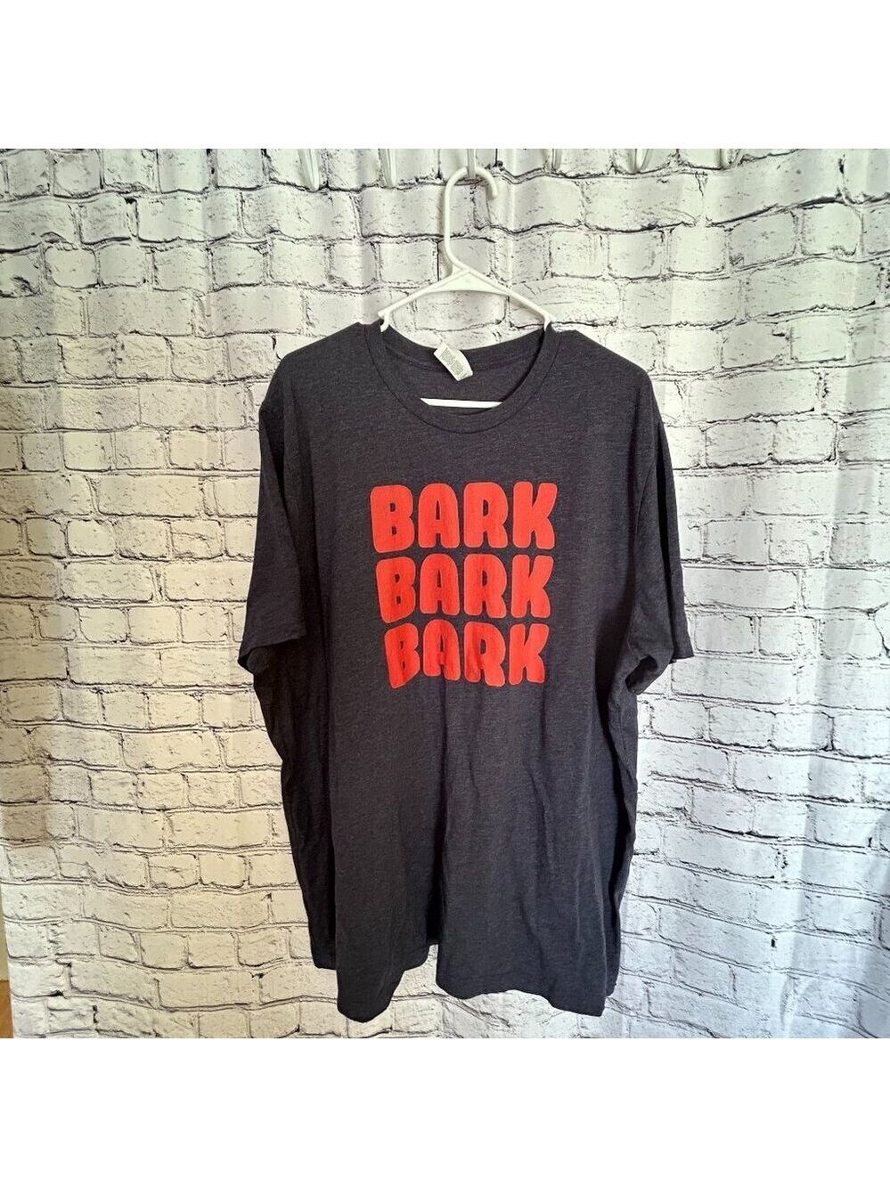 Mens Canvas "Bark, bark, bark" T shirt Size 3XL